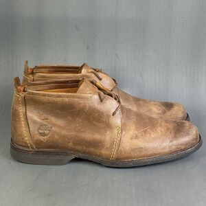 Timberland Earthkeepers Men's Brown Leather Ankle Boots Size 12